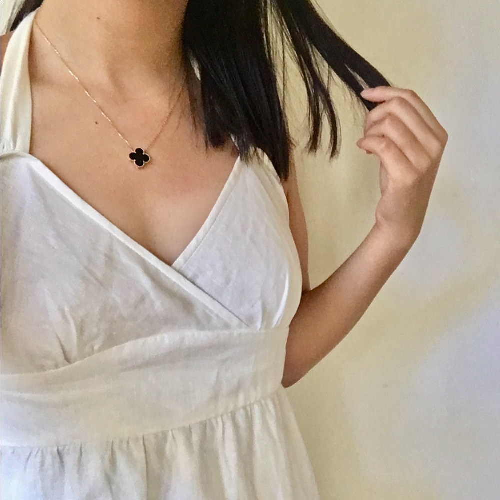 J. Crew White Linen Summer Dress